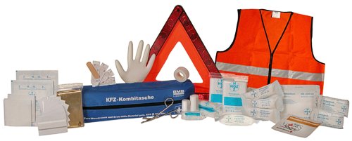 Car Safety Kits with warning triangle and/or reflective vest